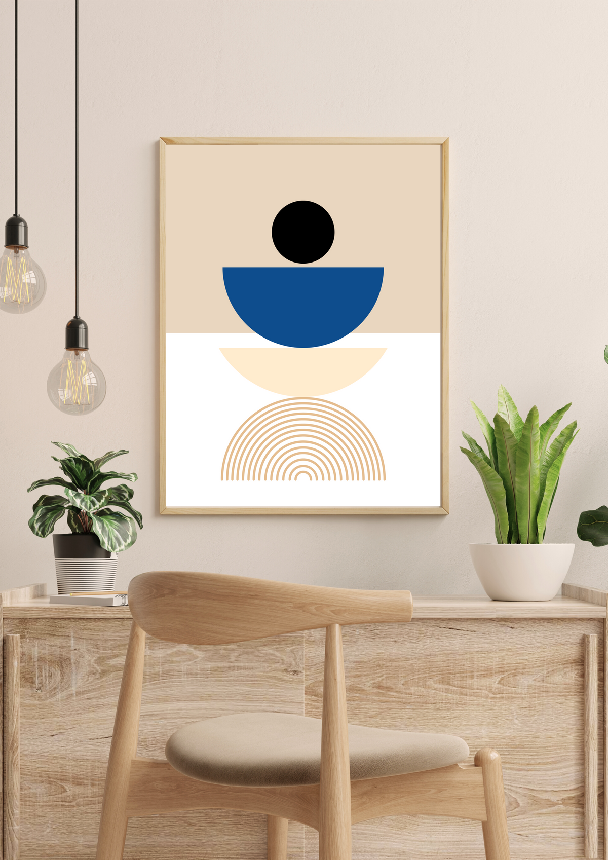 Boho Abstrakte Figur Poster