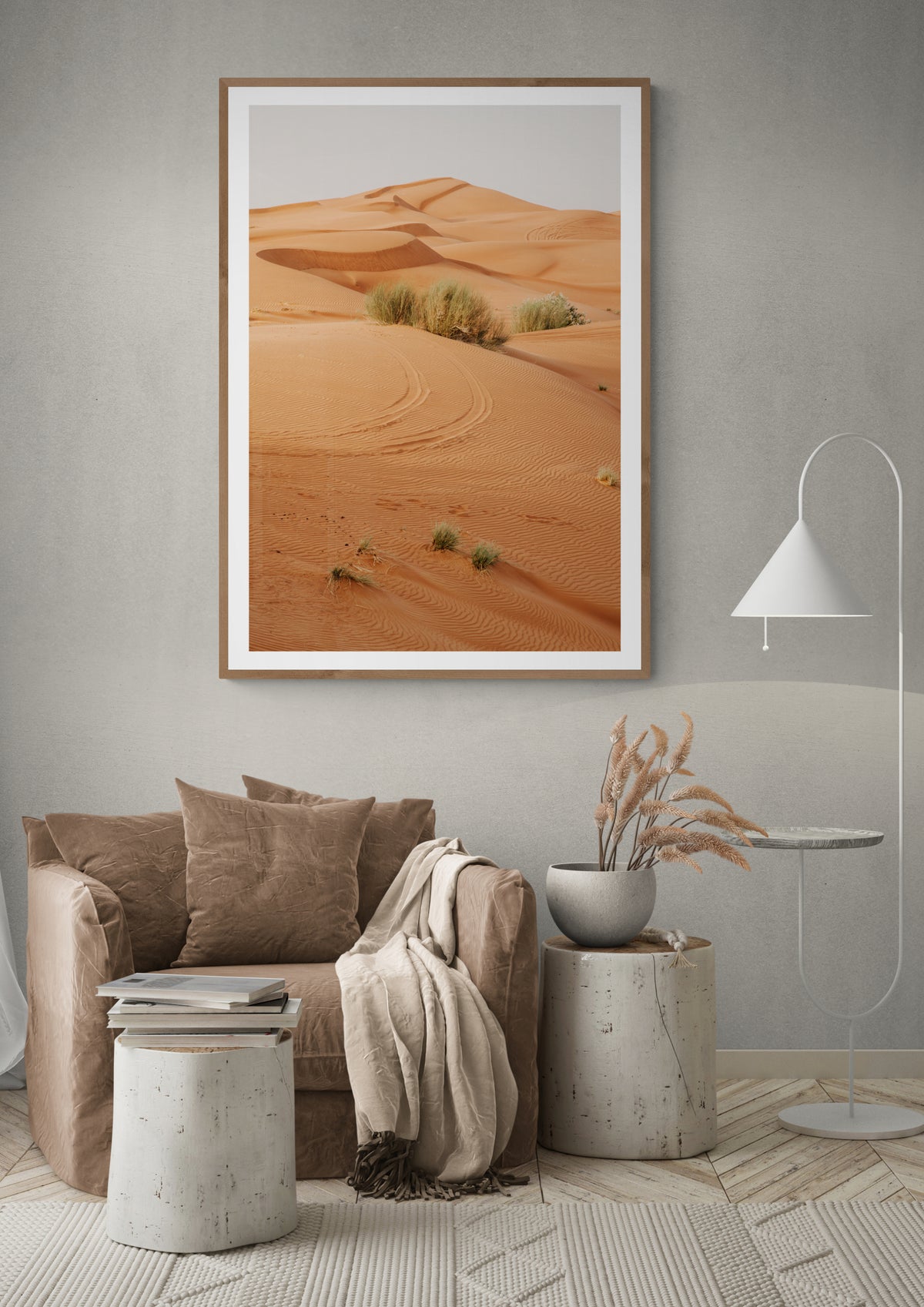 Orange Wüstenlandschaft No. 2 Poster