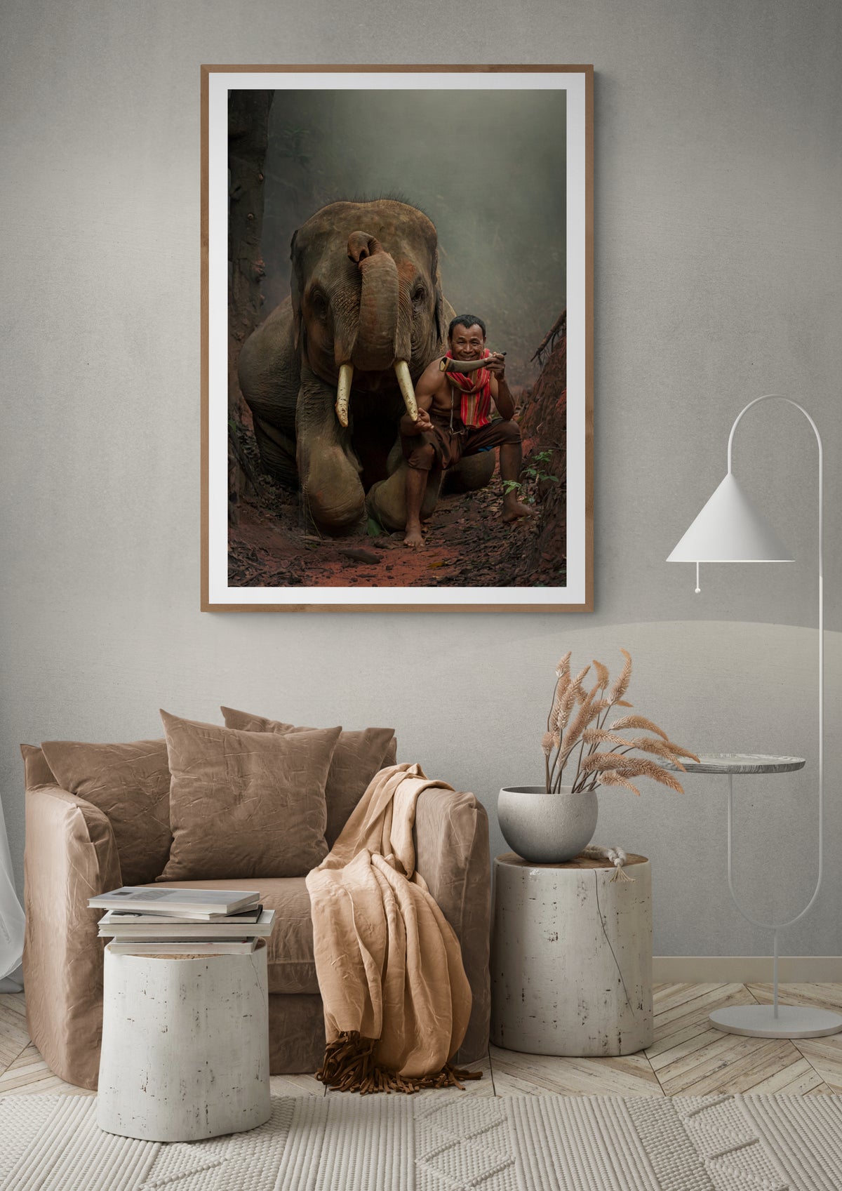 Der Elefant und sein Freund Poster
