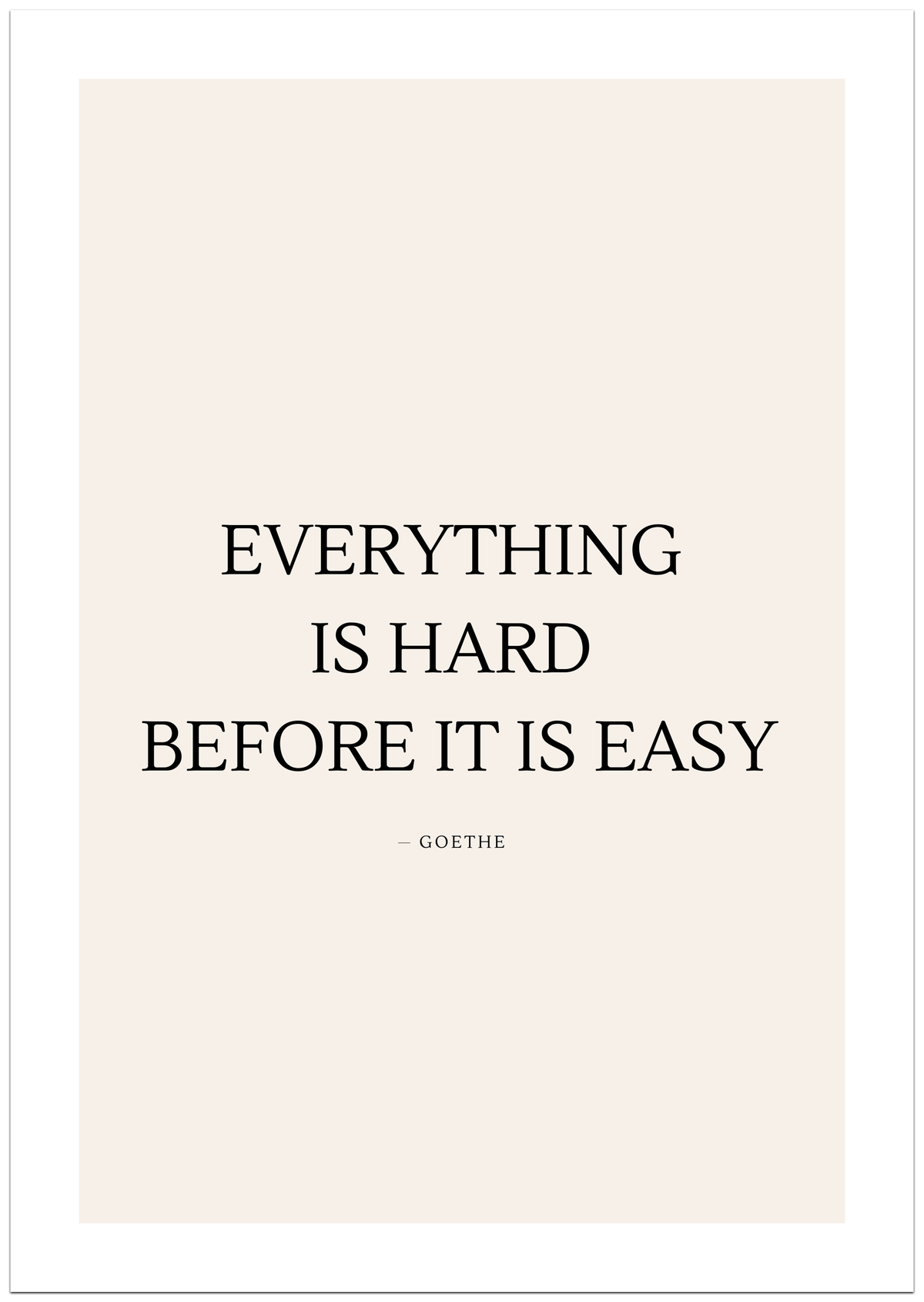 Everything is hard before it is easy Poster