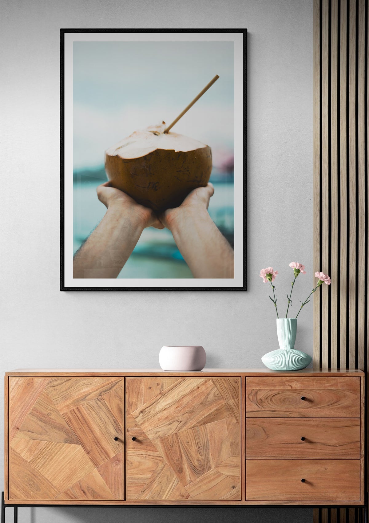 Kokosnuss Oase Poster