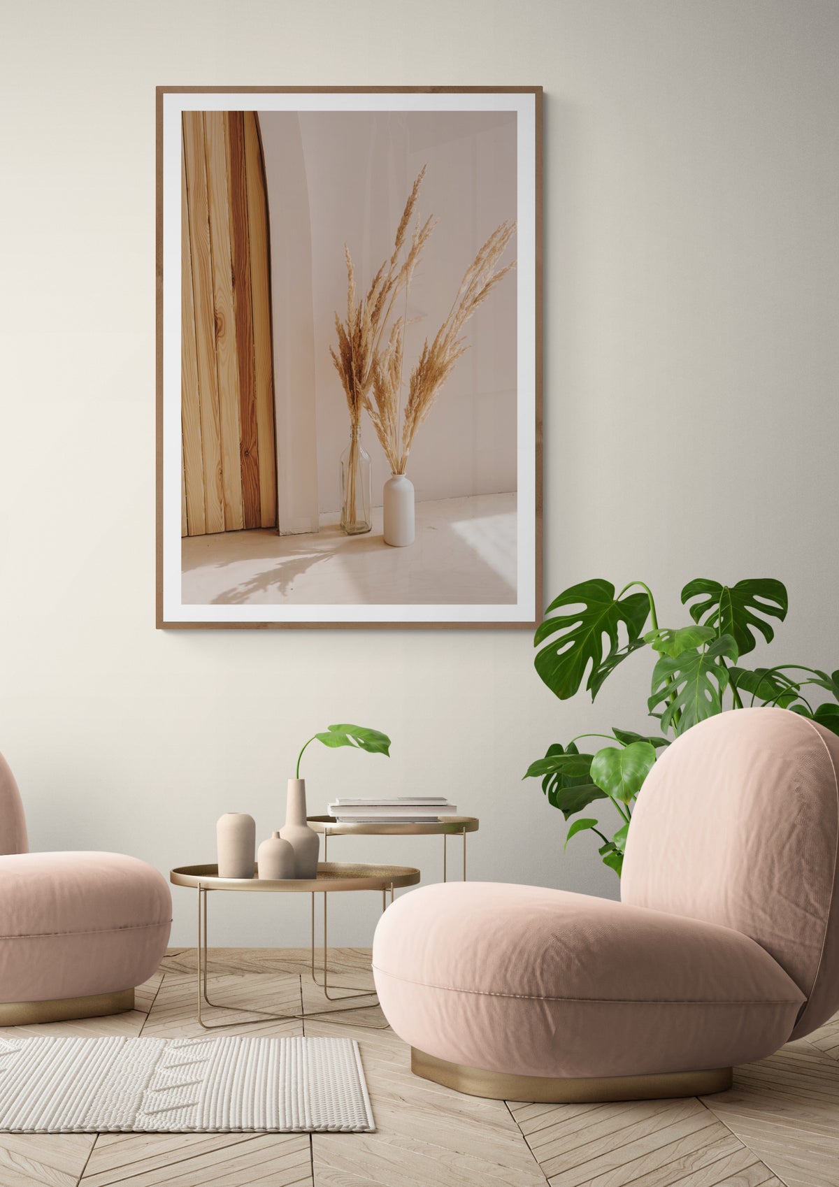 Schlichte Beige Eleganz Poster