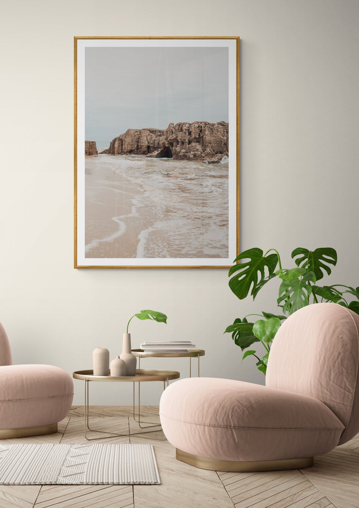 Der Beige Strand Poster
