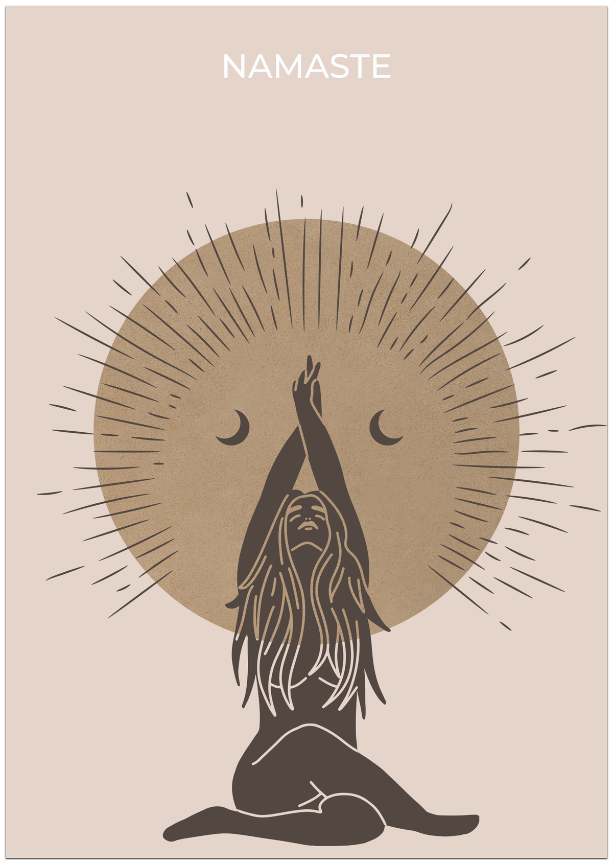 Namaste im Mondlicht Poster