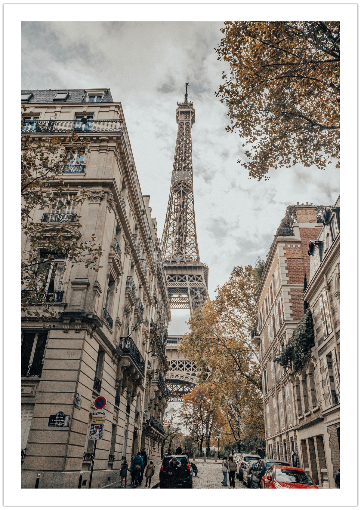 Rue de Paris – Eiffelturm im Herbst
