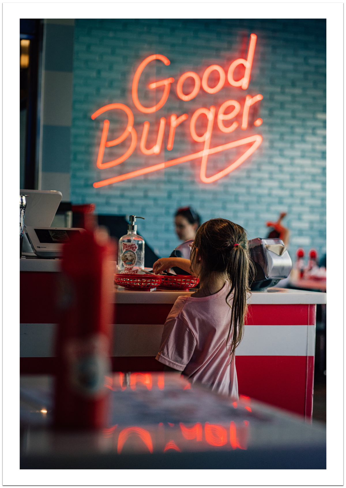LA Retro Burger Poster