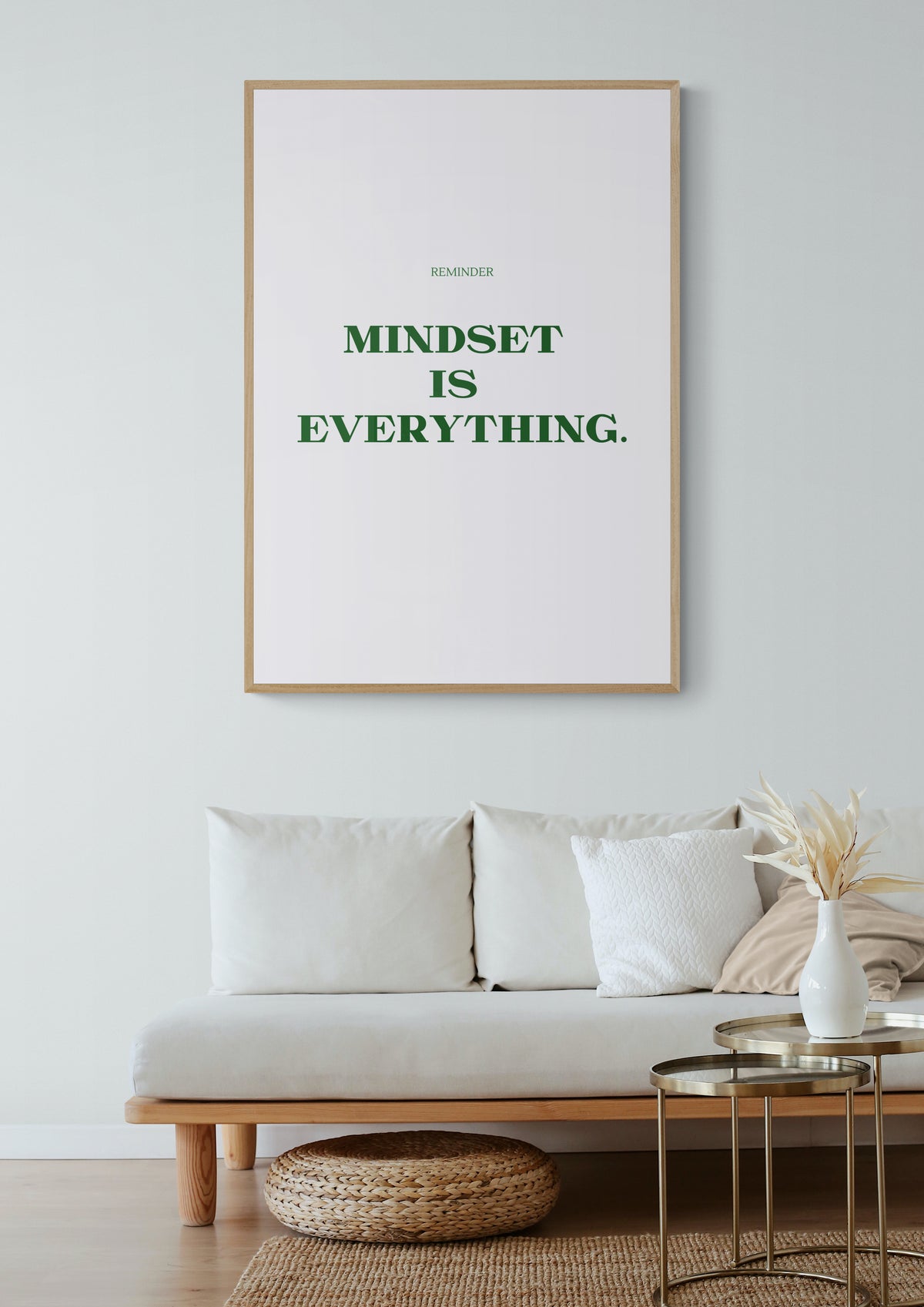 Mindset is everything Poster
