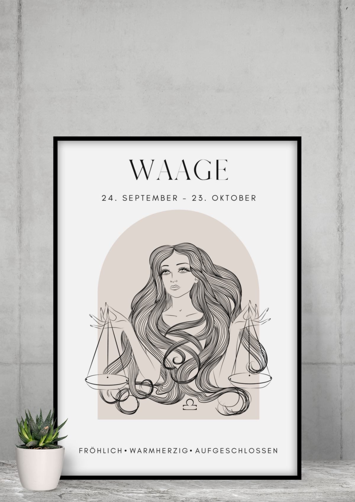 Sternzeichen Waage Poster