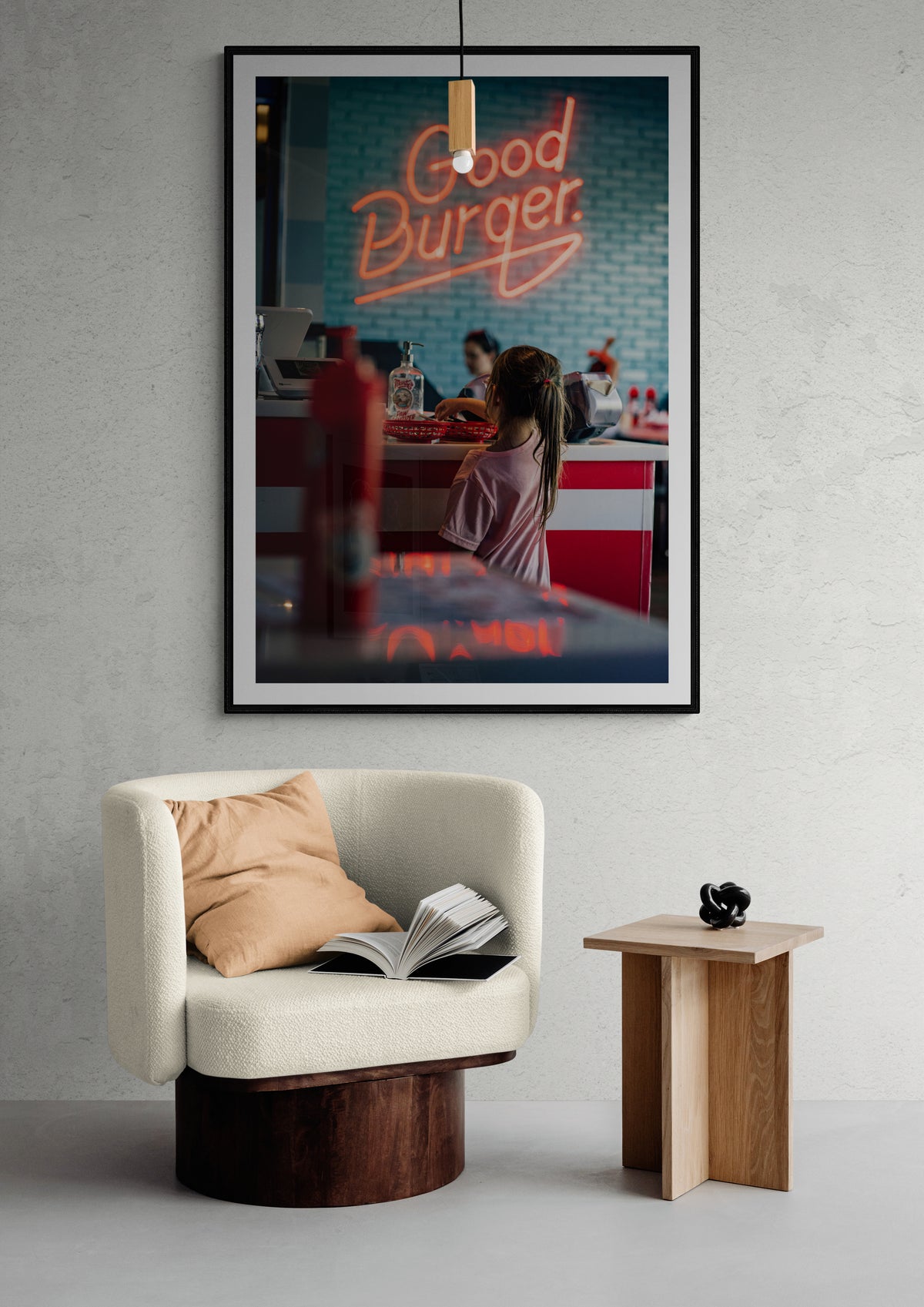 LA Retro Burger Poster