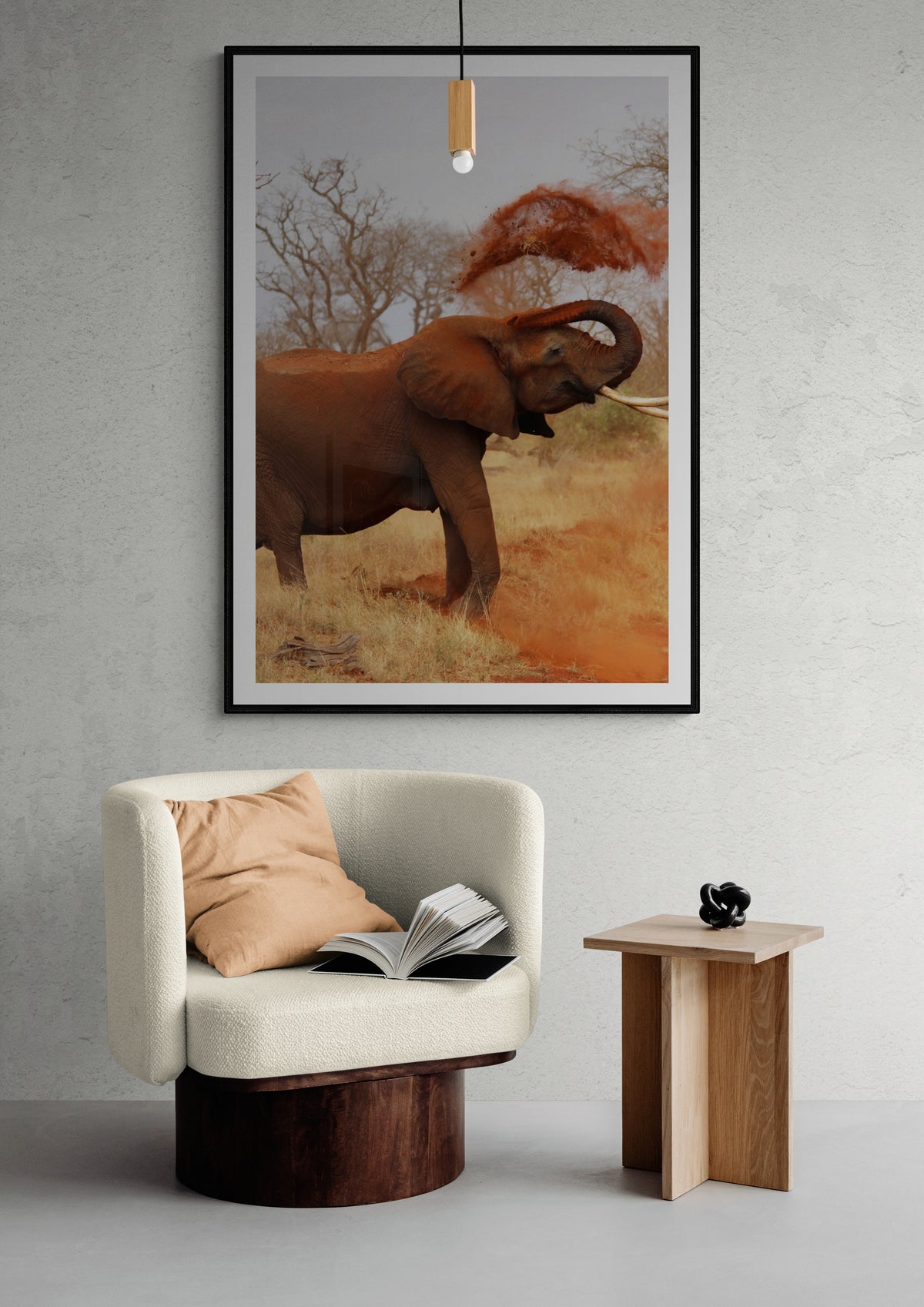Elefant auf Safari Poster