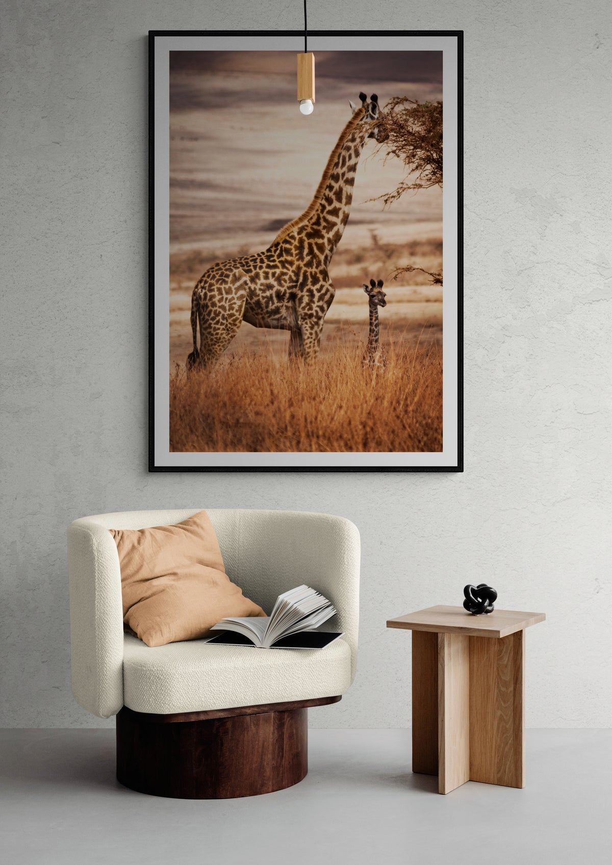 Giraffen auf Safari Poster