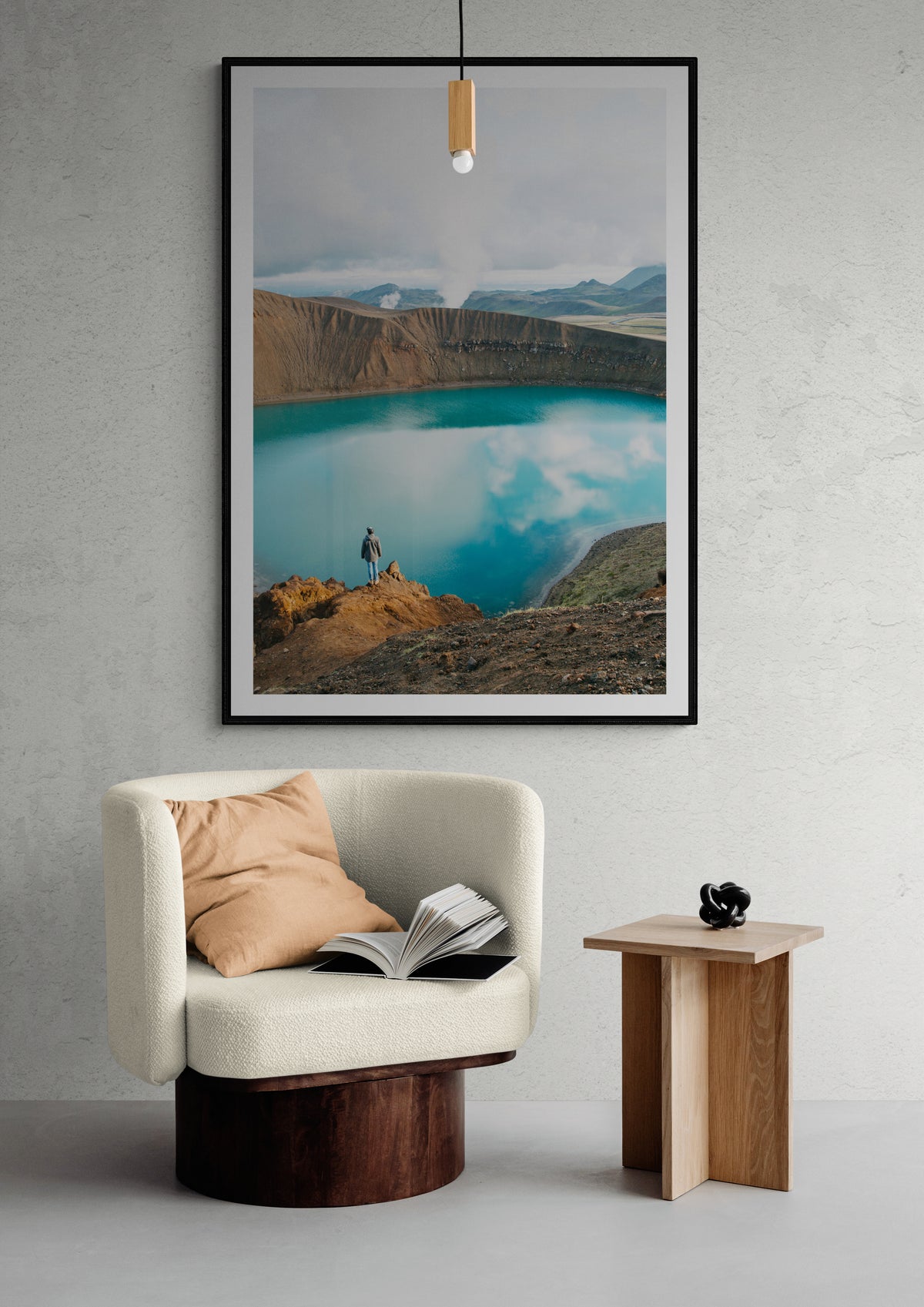 Iceland lake Myvatn Poster