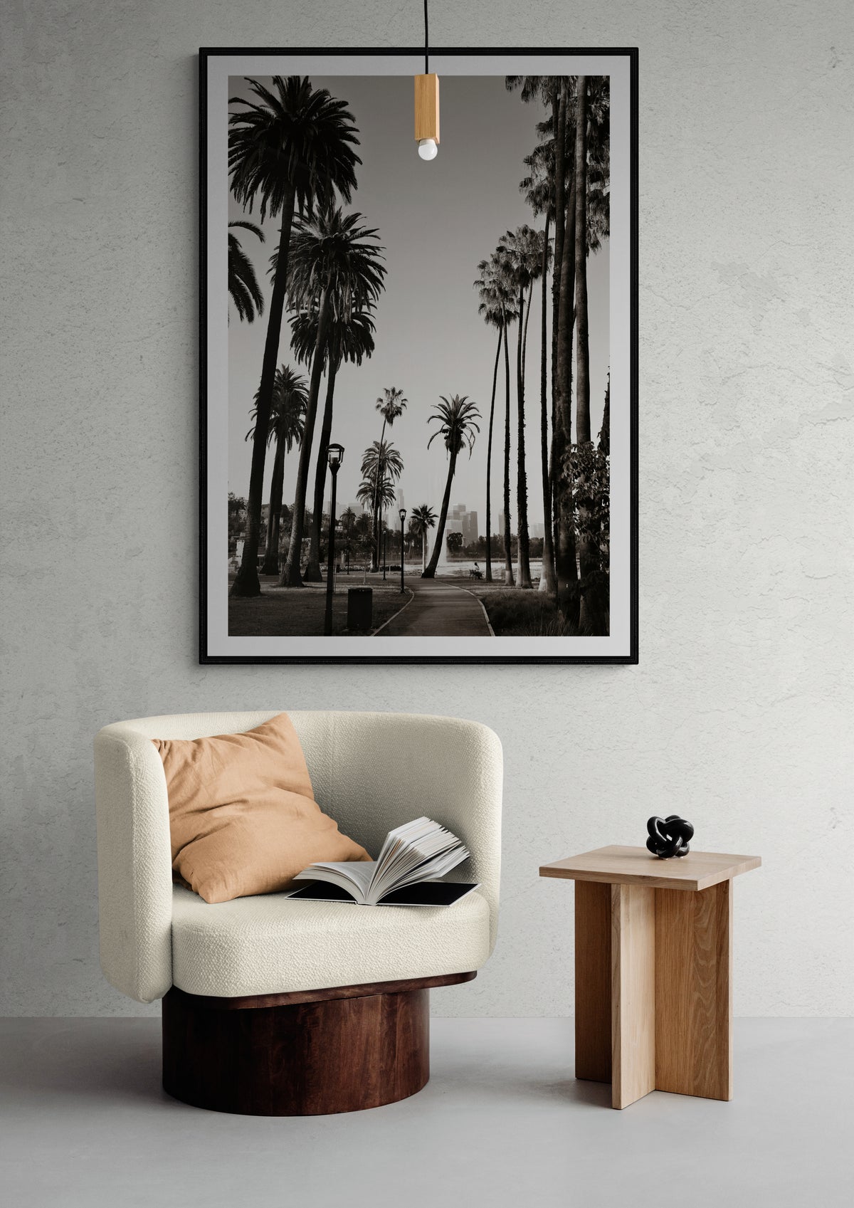 Los Angeles in Schwarz und Weiß Poster
