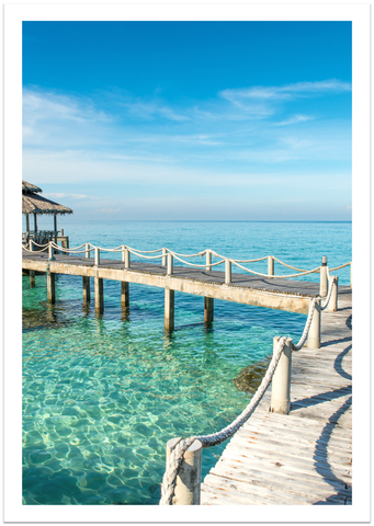 Thailand Blue Sea Poster