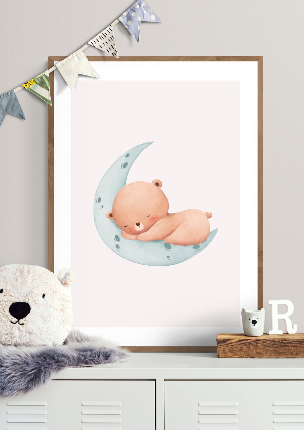 Mondlicht Bär Poster