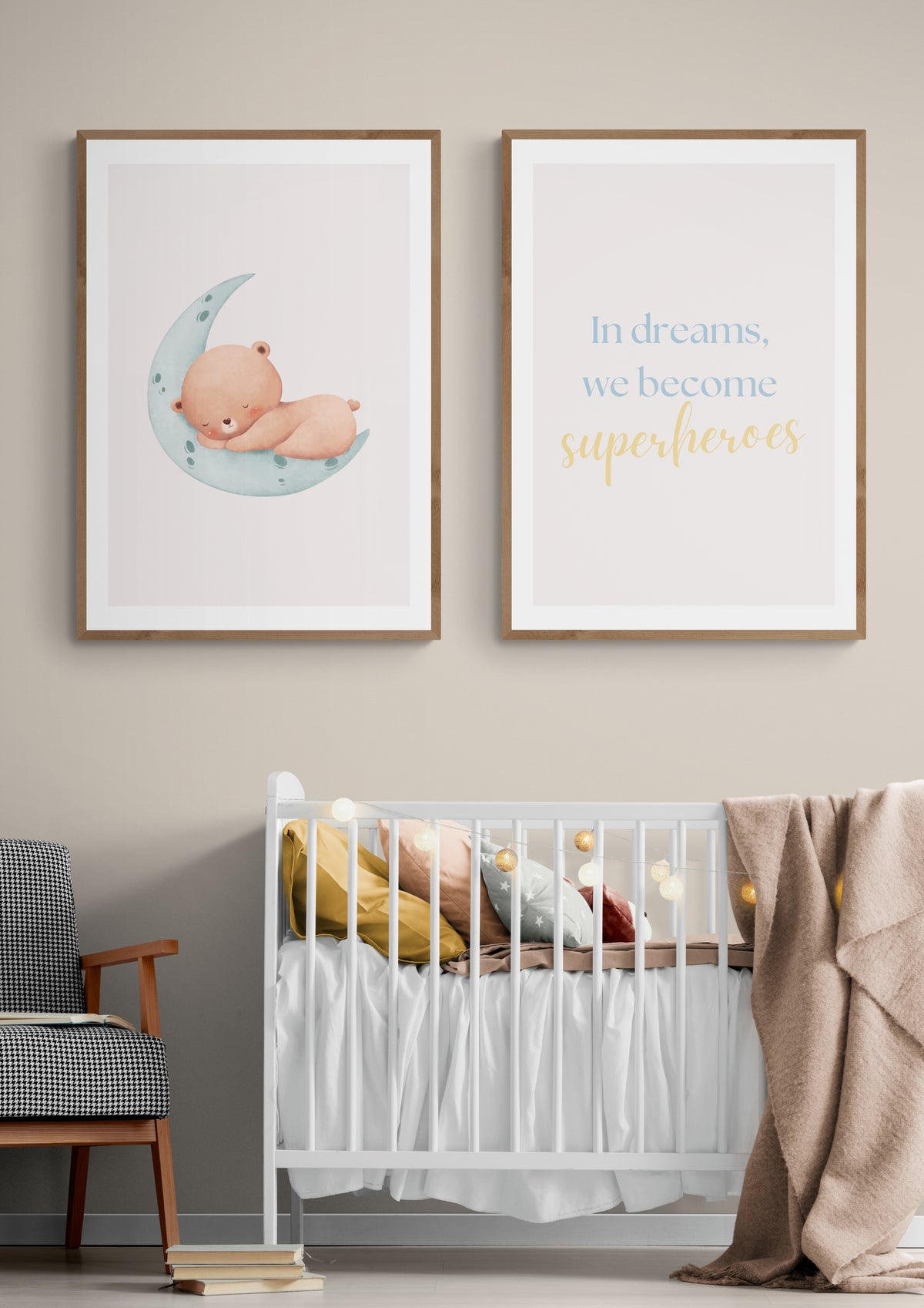 In dreams, we become Superheroes Poster