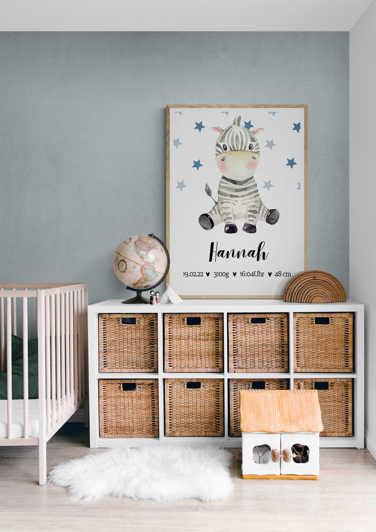 Zebra Baby Personalisiertes Poster