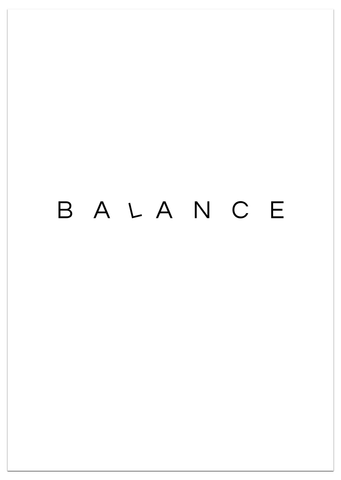 Balance Poster