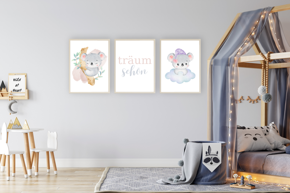 Koala auf Wolke Poster
