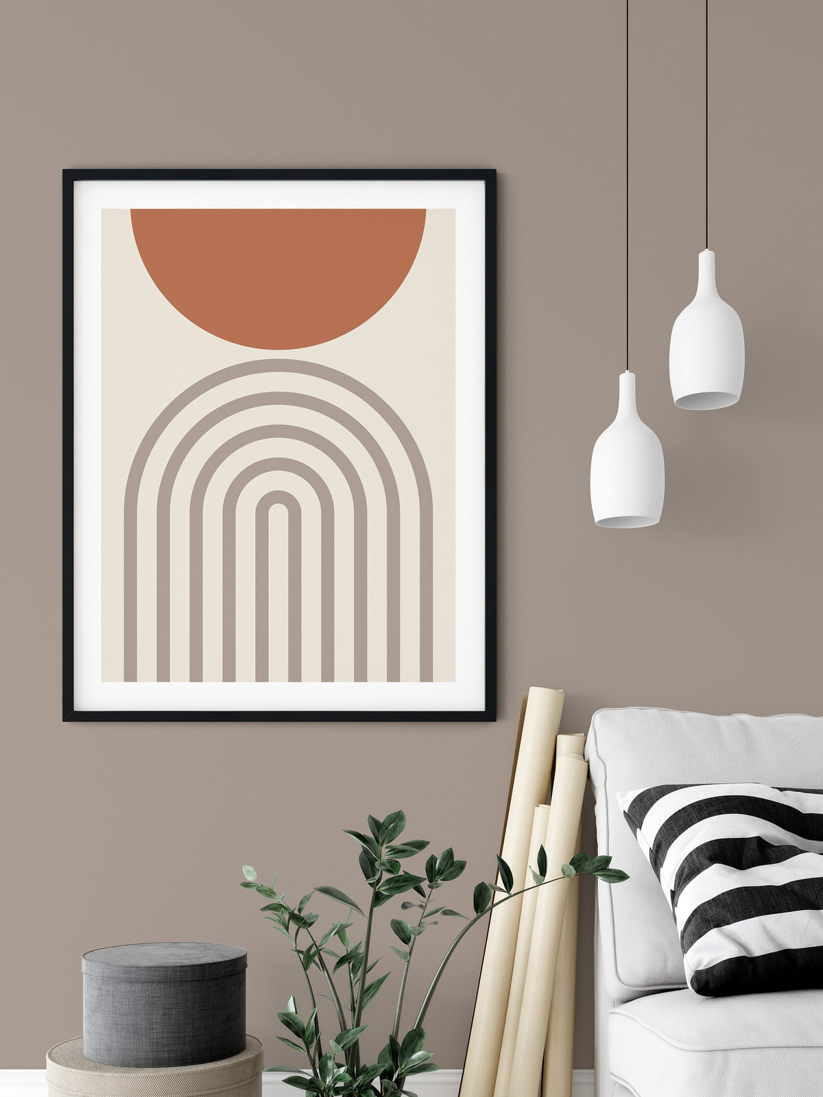 Abstrakter Bogen Poster