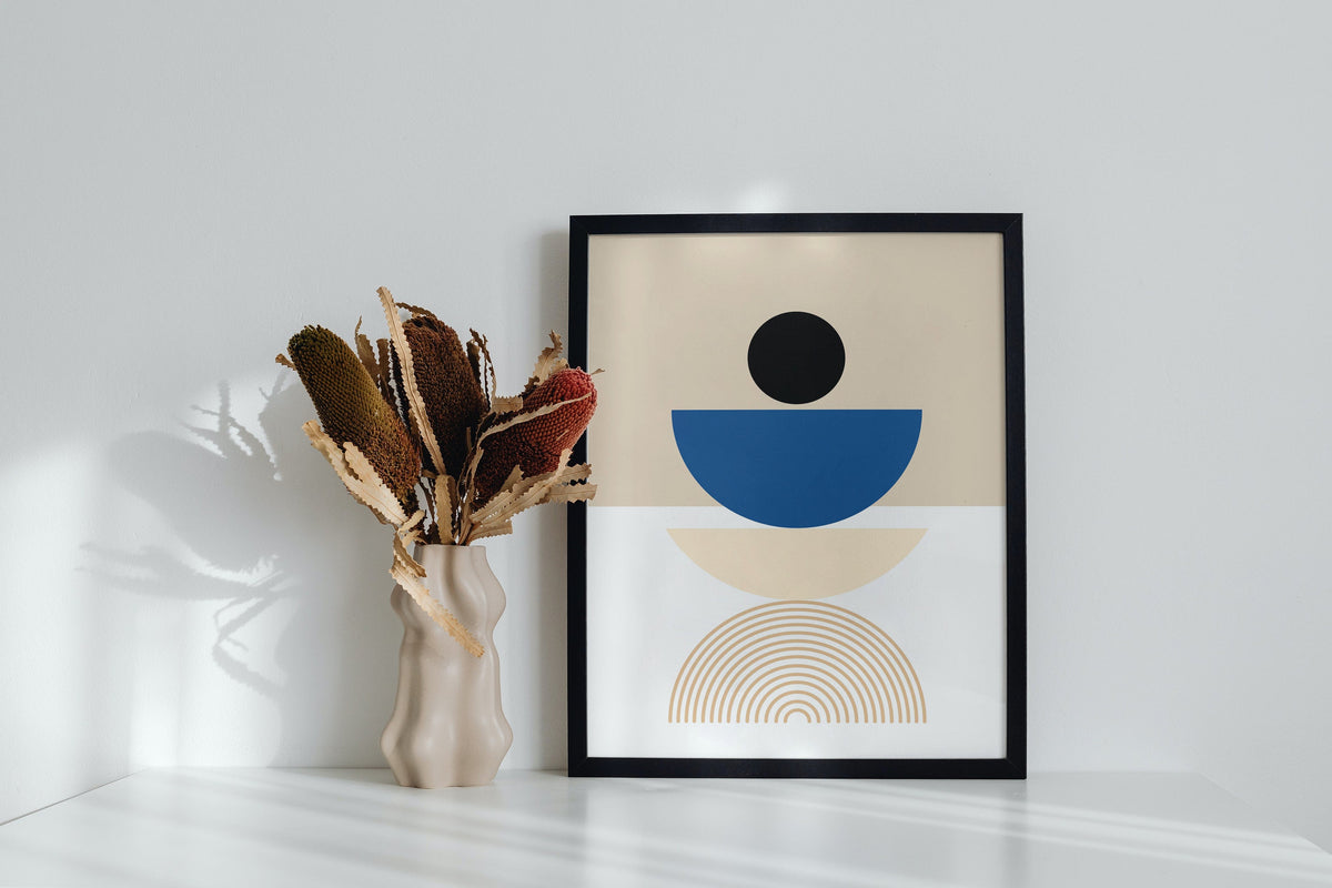 Boho Abstrakte Figur Poster