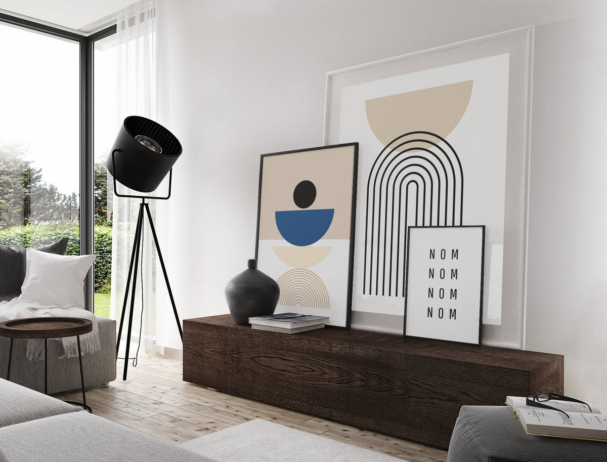 Boho Abstrakte Figur Poster