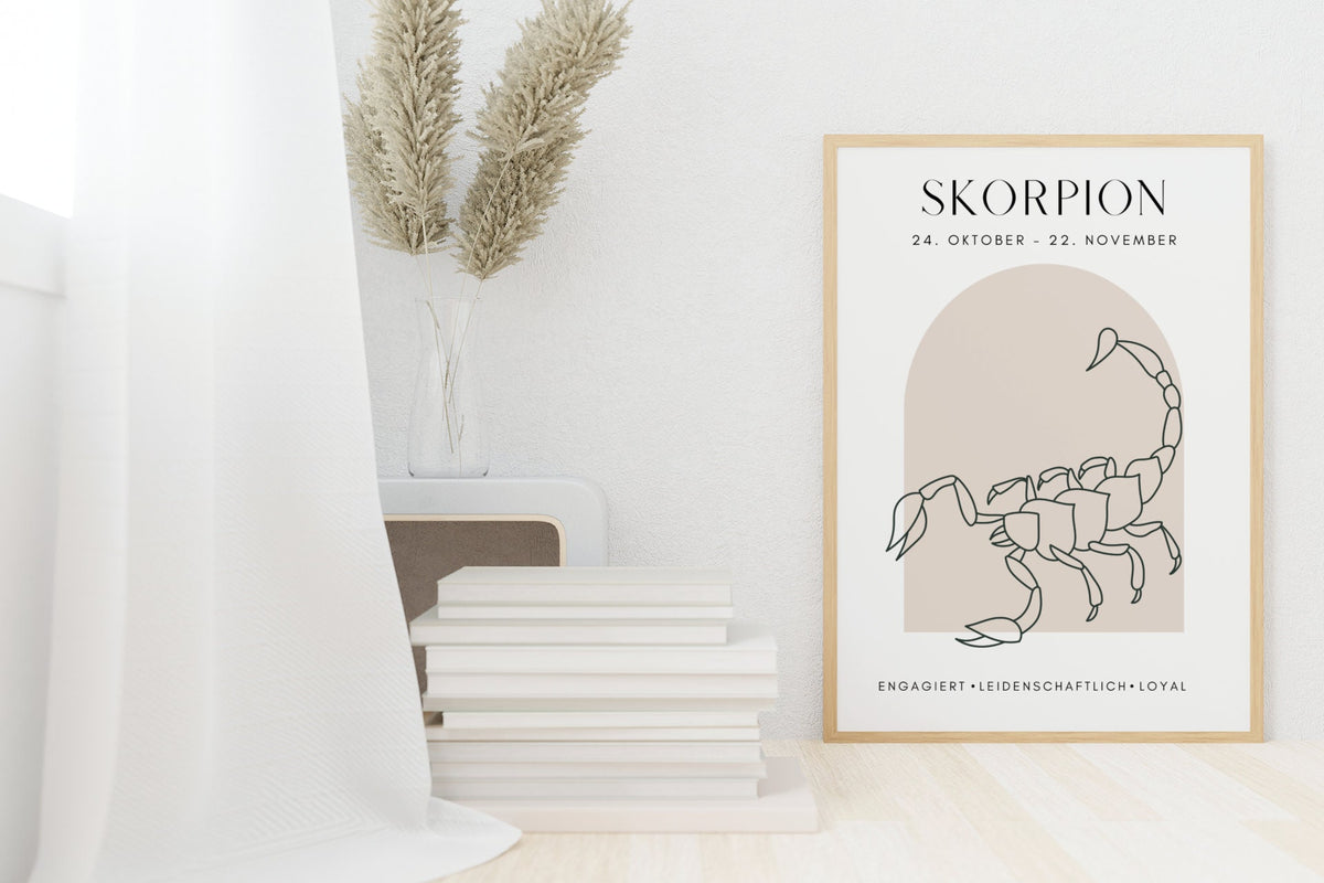 Sternzeichen Skorpion Poster