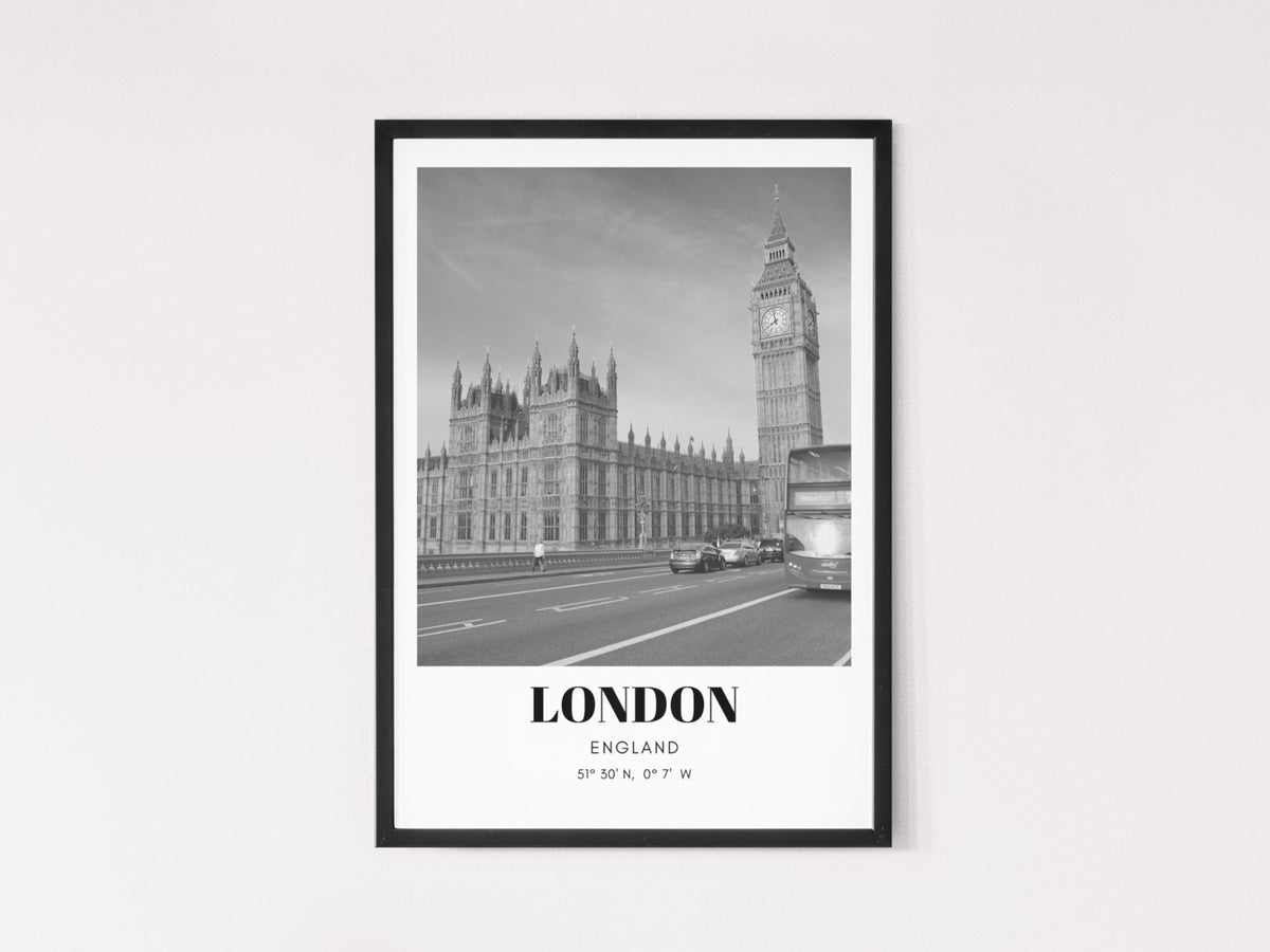London Koordinaten Poster
