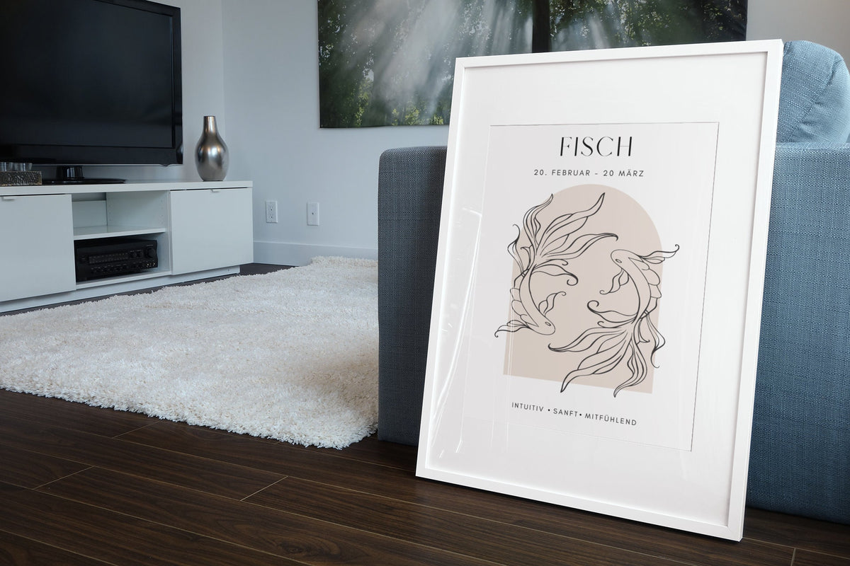 Sternzeichen Fisch Poster