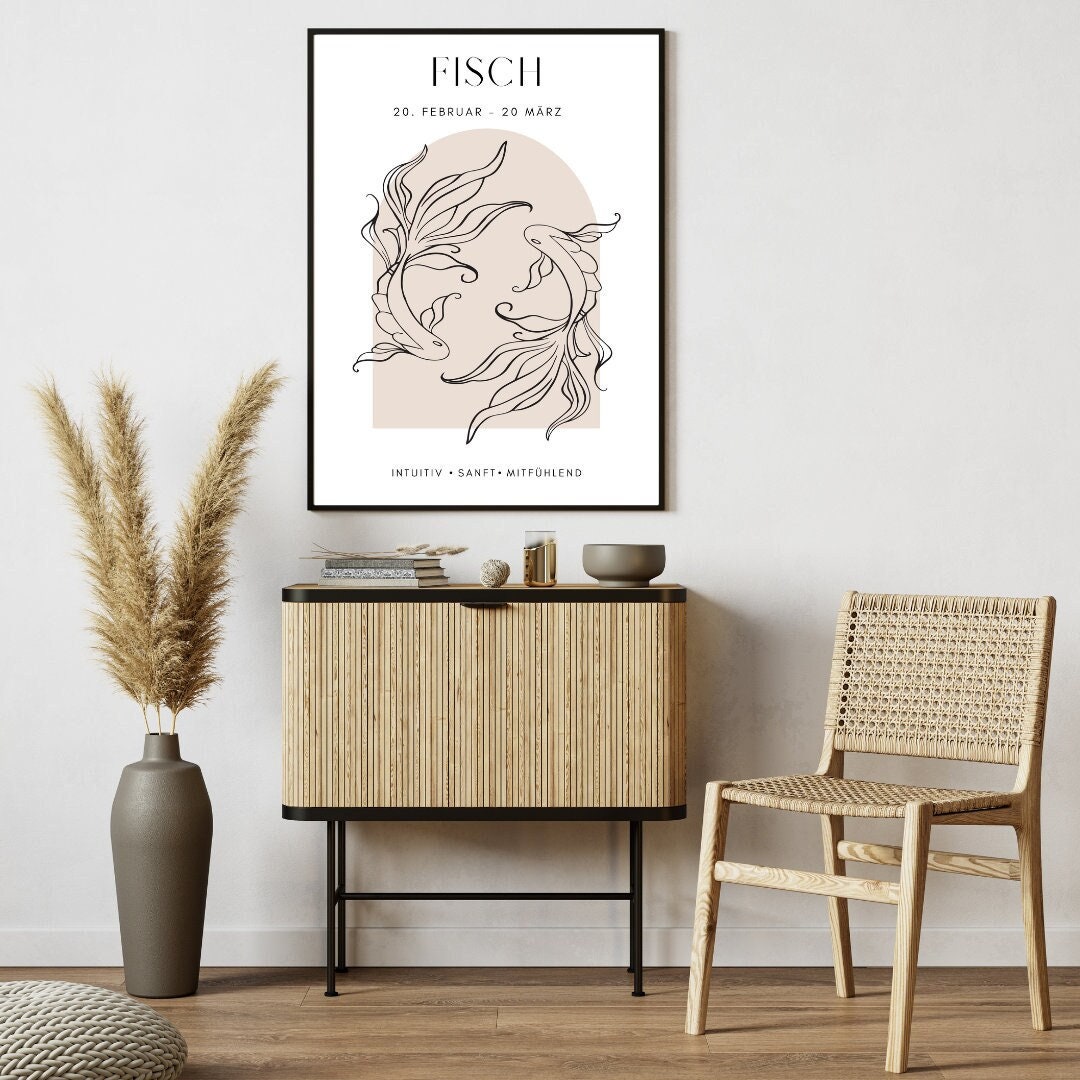 Sternzeichen Fisch Poster