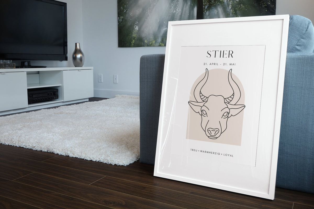 Sternzeichen Stier Poster